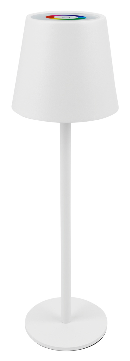 HLL-0196 POWERTECH LED επιτραπέζιο φωτιστικό HLL-0196, RGB, ρυθμιζόμενο, επαναφορτιζόμενο, λευκό - 5210131135921 - Image 1
