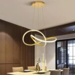 POWERTECH LED φωτιστικό οροφής HLL-0208, 48W, 4000K, Φ50cm x 120cm, χρυσό - 5210131143452 - Image 2
