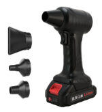KINZIR ηλεκτρικό air duster AD47, 400W, 10000mAh, μαύρο - 5210131147269