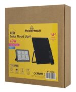 POWERTECH LED ηλιακός προβολέας PT-1456 με τηλεχειριστήριο, αισθητήρας κίνησης, 60W, 4000K, 750lm, IP66 - 5210131133521 - Image 2