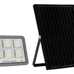 POWERTECH LED ηλιακός προβολέας PT-1457 με τηλεχειριστήριο, αισθητήρας κίνησης, 120W, 4000K, 1500lm, IP66 - 5210131133538