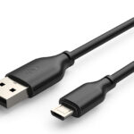 CABLETIME καλώδιο micro USB σε USB CT-C165-05G, 2.4A, 480Mbps, 0.25m, μαύρο - 5210131149133
