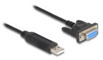 DELOCK καλώδιο USB σε RS-232 67382, 921.6Kbps, 1.8m, μαύρο - 4043619673827