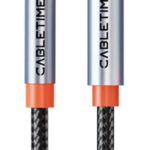 CABLETIME καλώδιο προέκτασης ήχου 3.5mm CT-AE35M, gold plated, 3m, μαύρο - 5210131149218