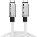 CABLETIME καλώδιο USB-C CT-CM240-ZSW2, 240W, 480Mbps, 2m, λευκό - 5210131149232