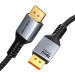 CABLETIME καλώδιο DisplayPort 2.1 CT-DP16K, VESA Certified, 16K/60Hz, 80 Gbps, 2m, μαύρο - 5210131149256