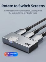 CABLETIME HDMI switch CT-HS4K2-AG, 2 σε 1, 4K/60Hz, bi-directional, γκρι - 5210131149157 - Image 2