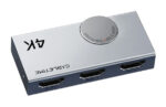 CABLETIME HDMI switch CT-HS4K2-AG, 2 σε 1, 4K/60Hz, bi-directional, γκρι - 5210131149157