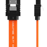 CABLETIME καλώδιο SATA III CT-SATA3, 6Gbps, 0.50m, πορτοκαλί - 5210131149294
