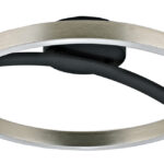 POWERTECH LED φωτιστικό οροφής HLL-0200, 29W, 4000K, Φ38x10cm, ασημί/μαύρο - 5210131142080