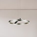POWERTECH LED φωτιστικό οροφής HLL-0202, 29W, 4000K, Φ38x120cm, ασημί/μαύρο - 5210131142103 - Image 2