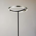 POWERTECH LED φωτιστικό δαπέδου HLL-0204, 42W, 4000K, Φ38x157cm, ασημί/μαύρο - 5210131142127 - Image 2