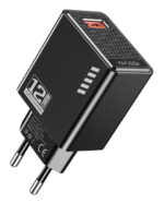 KAKUSIGA φορτιστής τοίχου KSC-1235, USB, 12W, μαύρος - 6921042139982