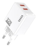 KAKUSIGA φορτιστής τοίχου KSC-1237, 2x USB, 12W, λευκός - 6921042140544