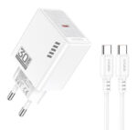 KAKUSIGA φορτιστής τοίχου KSC-1242 με καλώδιο USB-C, USB-C, 30W, λευκός - 6921042140520