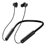 KAKUSIGA earphones KSC-1878 με μαγνήτη, Bluetooth, 10mm, 200mAh, μαύρα - 6921042149264