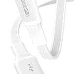 KAKUSIGA καλώδιο USB-C σε USB KSC-999, 5A, 480Mbps, flat, 1m, λευκό - 6921042148571