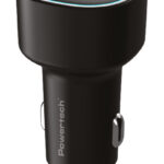 POWERTECH φορτιστής αυτοκινήτου PT-1539, USB & USB-C, 85W, μαύρος - 5210131148532