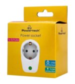 POWERTECH αντάπτορας ρεύματος PT-996, 1 θέση schuko, 16A, 3680W, λευκός - 5210131052846 - Image 2
