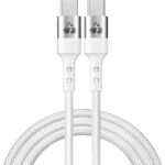 POWERTECH καλώδιο USB-C σε USB-C PTR-0167, PD 60W, copper, 1m, λευκό - 5210131149911