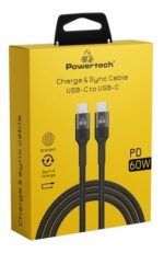 POWERTECH καλώδιο USB-C σε USB-C PTR-0168, PD 60W, copper, 1.5m, μαύρο - 5210131149928 - Image 2