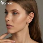 BAMOER σκουλαρίκια καρφωτά SCE1769, ασήμι 925, ασημί - 5210131154892 - Image 2