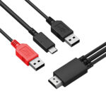 XP-PEN HDMI σε USB-C & 2x USB SPE40 για ταμπλέτα σχεδίασης, 1.5m, μαύρο - 654913040488