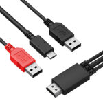 XP-PEN HDMI σε USB-C & 2x USB SPE40 για ταμπλέτα σχεδίασης, 1.5m, μαύρο - 654913040488
