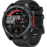 ZEBLAZE smartwatch Stratos 4 με φακό, heart rate, 1.43" AMOLED, GPS, 5 ΑΤΜ, MIL-STD-810H, μαύρο - 6946639813847