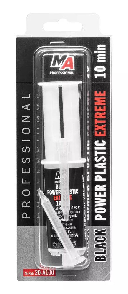 20-A100 MA PROFESSIONAL κόλλα 2 στοιχείων 20-A100 για πλαστικά, 25ml, μαύρη - 5905694017844 - Image 1