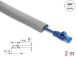 DELOCK κανάλι καλωδίων 20766 με αυτοκόλλητο, εύκαμπτο PVC, 30x10mm, 2m, γκρι - 4043619207664 - Image 2
