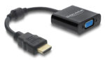 DELOCK αντάπτορας HDMI σε VGA 61077, 1080p, μαύρος - 4043619610778