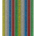 GOOBAY ράβδοι σιλικόνης 77855, Φ11mm x 200mm, glitter διάφορα χρώματα, 10τμχ - 4040849778551