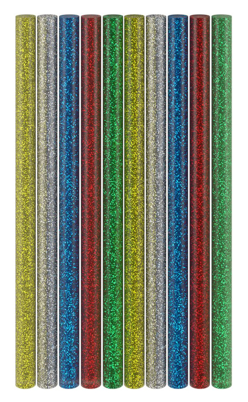 77855 GOOBAY ράβδοι σιλικόνης 77855, Φ11mm x 200mm, glitter διάφορα χρώματα, 10τμχ - 4040849778551 - Image 1