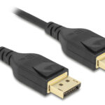 DELOCK καλώδιο DisplayPort 85660, certified, 8K/60Hz, 32.4 Gbps, 2m, μαύρο - 4043619856602