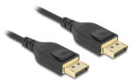 DELOCK καλώδιο DisplayPort 85660, certified, 8K/60Hz, 32.4 Gbps, 2m, μαύρο - 4043619856602