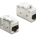 DELOCK Keystone module RJ45 90989, θηλυκό σε θηλυκό, Cat 6A STP, ασημί - 4043619909896