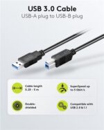 GOOBAY καλώδιο USB 3.0 σε USB Type B 95722, 0.5m, 5Gbps, μαύρο - 4040849957222 - Image 2