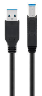 GOOBAY καλώδιο USB 3.0 σε USB Type B 95722, 0.5m, 5Gbps, μαύρο - 4040849957222