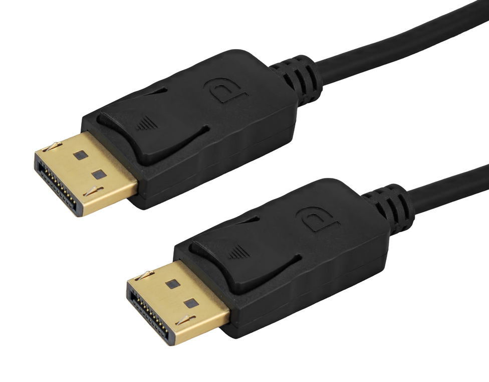 CAB-DP084 POWERTECH καλώδιο DisplayPort CAB-DP084, 4K/60Hz, 18 Gbps, 2m, μαύρο - 5210131151679 - Image 1