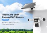 VSTARCAM smart ηλιακή κάμερα CB621SR, triple lens, 2MP, WiFi, SD, PTZ, IP66 - 5210131153703 - Image 2