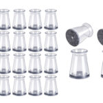 HOME USE προστατευτικές τάπες επίπλων HUH-0258, 16-23mm, διάφανες, 24τμχ - 5210131151655