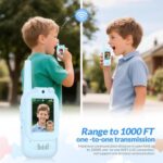 MAFITI παιδικά walkie talkie JK200 με οθόνη & κάμερα, 3+ ετών, επαναφορτιζόμενα, μπλε, 2τμχ - 5210131157978 - Image 2