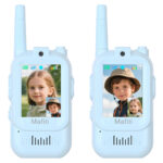 MAFITI παιδικά walkie talkie JK200 με οθόνη & κάμερα, 3+ ετών, επαναφορτιζόμενα, μπλε, 2τμχ - 5210131157978