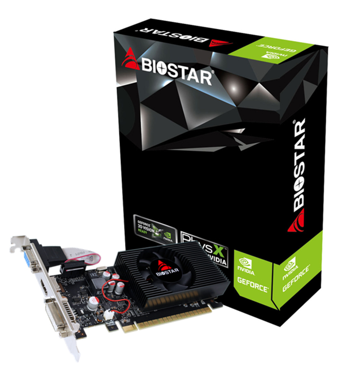 VN7313TH41-TBARL-BS2 BIOSTAR VGA GeForce GT730 VN7313TH41-TBARL-BS2, GDDR3 4GB, 128bit - 5210131040522 - Image 1