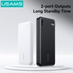 USAMS power bank CD253, 2x θύρες εξόδου, 10000mAh, 10W, μαύρο - 6958444995199 - Image 2
