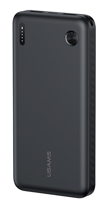 10KCD25301 USAMS power bank CD253, 2x θύρες εξόδου, 10000mAh, 10W, μαύρο - 6958444995199 - Image 1