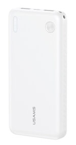 USAMS power bank CD253, 2x θύρες εξόδου, 10000mAh, 10W, λευκό - 6958444995182