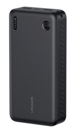 USAMS power bank CD254, 2x θύρες εξόδου, 20000mAh, 10W, μαύρο - 6958444995205