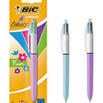 BIC στυλό διαρκείας 4 Colours Fun, 1mm μύτη, πολύχρωμο μελάνι, διάφορα χρώματα, 1τμχ - 3086123219120